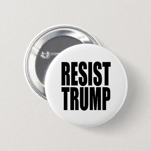 "RESIST TRUMP" RONDE BUTTON 5,7 CM (Voorkant /achterkant)