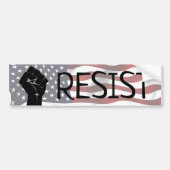 RESIST US Flag Anti Trump Bumpersticker (Voorkant)