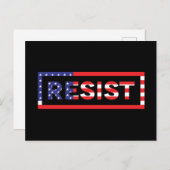 RESIST | Verenigde Staten-vlag Briefkaart (Voorkant / Achterkant)