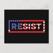 RESIST | Verenigde Staten-vlag Briefkaart (Voorkant)