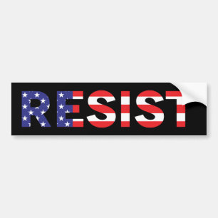 RESIST   Verenigde Staten-vlag Bumpersticker