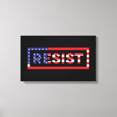 RESIST | Verenigde Staten-vlag Canvas Afdruk (Voorkant)