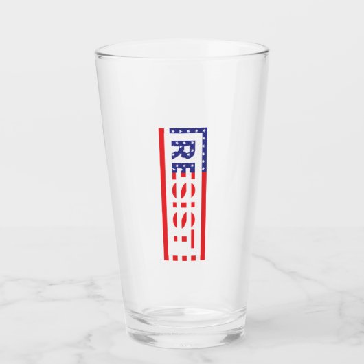 RESIST | Verenigde Staten-vlag Glas (Voorkant)