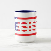 RESIST | Verenigde Staten-vlag Mok (Midden)
