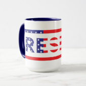 RESIST | Verenigde Staten-vlag Mok (Voorkant links)