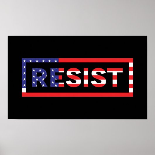 RESIST | Verenigde Staten-vlag Poster (Voorkant)