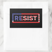 RESIST | Verenigde Staten-vlag Rechthoekige Sticker (Tas)