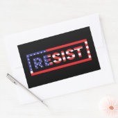 RESIST | Verenigde Staten-vlag Rechthoekige Sticker (Envelop)