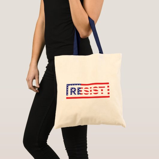 RESIST | Verenigde Staten-vlag Tote Bag (Voorkant (product))