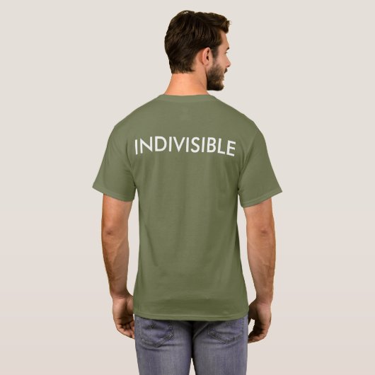 Resist (voor) en Indivisible (achter) T T-shirt (Achterkant volledig)