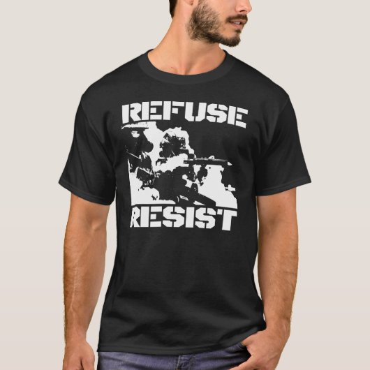 RESIST WEIGEREN T-SHIRT (Voorkant)