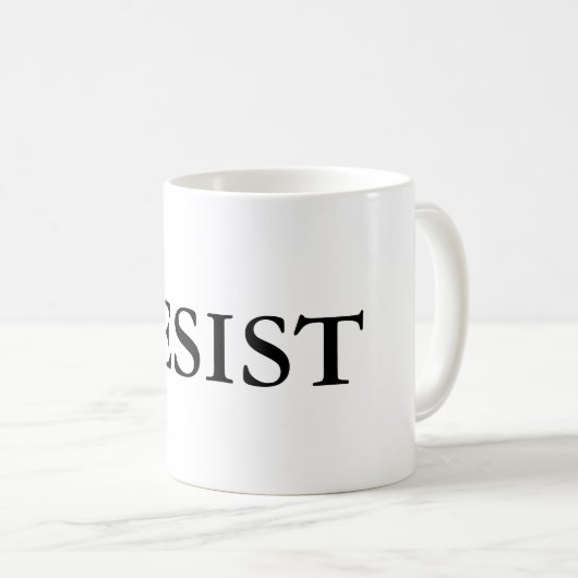 RESIST witte mok (Voorkant rechts)