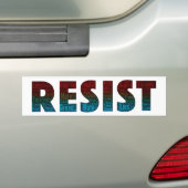 RESIST Word Art Bumpersticker (Op auto)