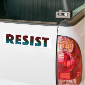 RESIST Word Art Bumpersticker (Op Truck)