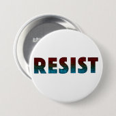 RESIST Word Art Button (Voorkant /achterkant)