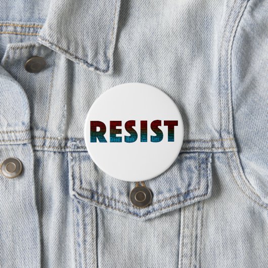 RESIST Word Art Button (In situ)
