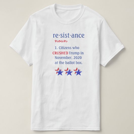 Resistance Definition T-shirt (Design voorkant)
