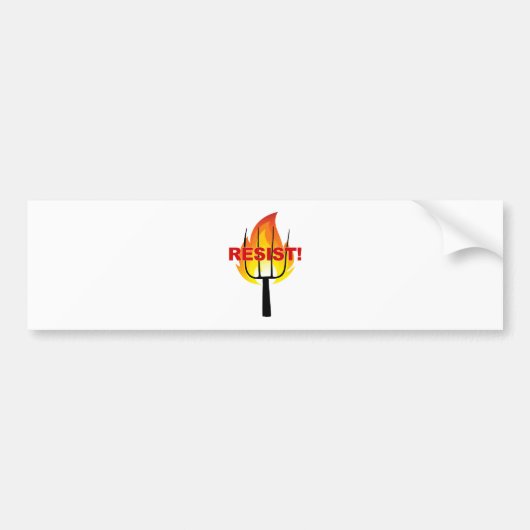 Resistance Torch and Pitchfork Bumpersticker (Voorkant)