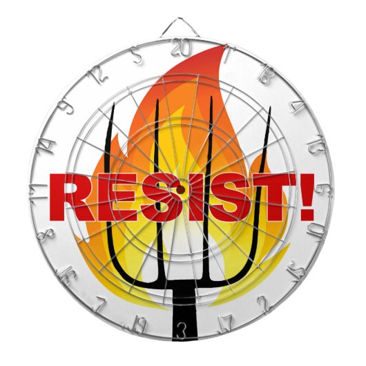 Resistance Torch and Pitchfork Dartbord (Voorkant)