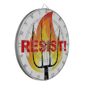 Resistance Torch and Pitchfork Dartbord (Voorkant Links)