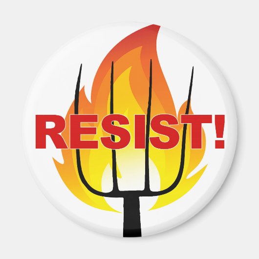 Resistance Torch and Pitchfork Magneet (Voorkant)
