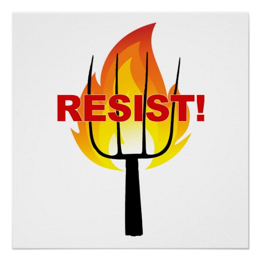 Resistance Torch and Pitchfork Perfect Poster (Voorkant)