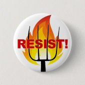 Resistance Torch and Pitchfork Ronde Button 5,7 Cm (Voorkant)