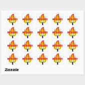 Resistance Torch and Pitchfork Vierkante Sticker (Vel)