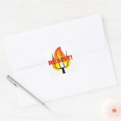 Resistance Torch and Pitchfork Vierkante Sticker (Envelop)