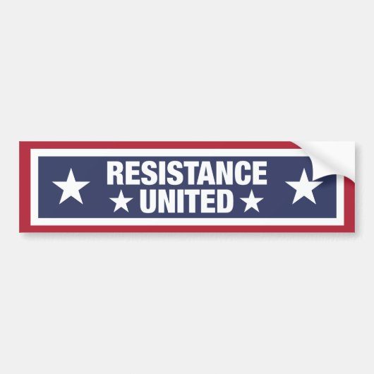 Resistance United Bumpersticker (Voorkant)