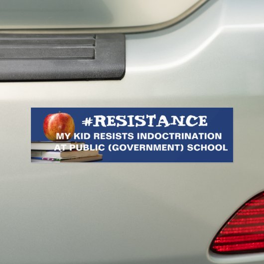 Resistentie Bumpersticker tegen vaccinatie (Op auto)