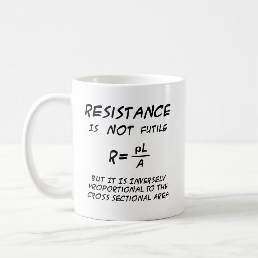 Resistentie-Humor Koffiemok (Links)
