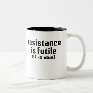 Resistentie is een nuttige koffie-Mok Tweekleurige Koffiemok