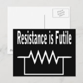 Resistentie is Futile Briefkaart (Voorkant / Achterkant)