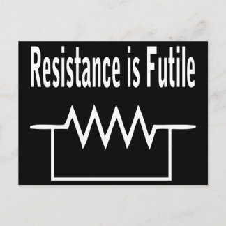 Resistentie is Futile Briefkaart