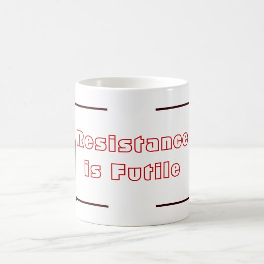 Resistentie is Futile Koffiemok (Center)