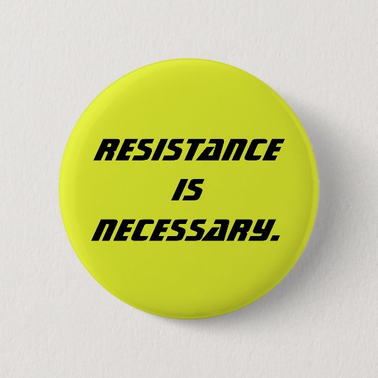 resistentie is noodzakelijk ronde button 5,7 cm (Voorkant)