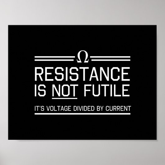 Resistentie Is Not Futin Poster (Voorkant)