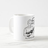 Resistentie is nutteloos (Ukulele) Koffiemok (Voorkant links)