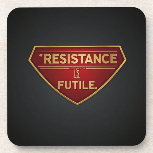 Resistentie is nuttig bier onderzetter (Voorkant)