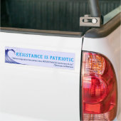 Resistentie is patriottische Bumpersticker (Op Truck)