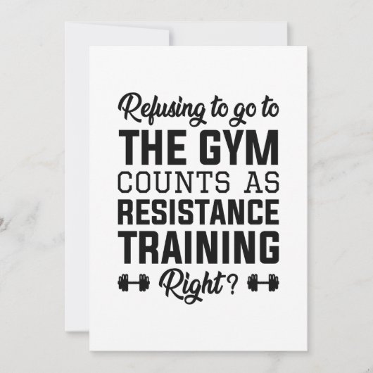 Resistentietraining Bedankkaart (Voorkant)