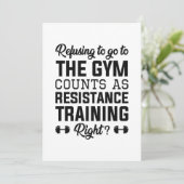 Resistentietraining Bedankkaart (Staand voorkant)