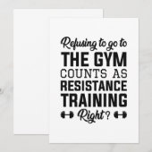 Resistentietraining Bedankkaart (Voorkant / Achterkant)