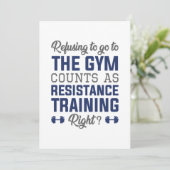 Resistentietraining Bedankkaart (Staand voorkant)