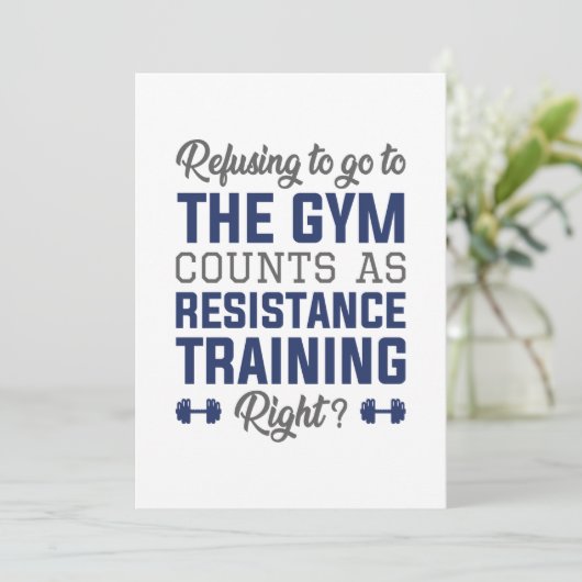 Resistentietraining Bedankkaart (Staand voorkant)