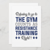 Resistentietraining Bedankkaart (Voorkant / Achterkant)