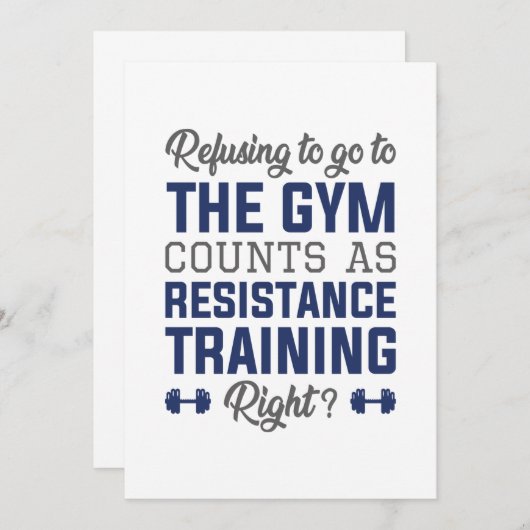 Resistentietraining Bedankkaart (Voorkant / Achterkant)