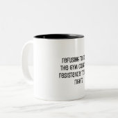 Resistentietraining Tweekleurige Koffiemok (Voorkant links)