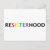 Resisterhood postcard briefkaart (Voorkant)